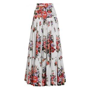 Dolce & Gabbana Women Flower Print Long Skirt